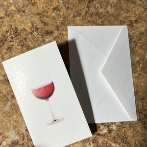 Wine Mini Cards and Envelopes Set of 10